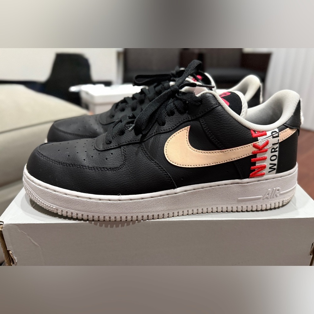 Nike Black, Pink and Cream AF1s